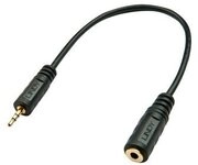 LINDY Audioadapter 2.5mm Stecker an 3.5mm Kupplung 0,2m