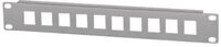 INTELLINET 10-Port Patchpanel unbest&uuml;ckt 10 1 HE grau