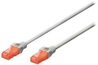 DIGITUS Patchkabel Cat6 U/UTP 2xRJ45 1.0m gelb Hebelschutz Polybeutel