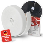 LTC ROLL STRAP, Doppelseitige Klettbandrolle, 3m wei&szlig;