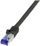 Logilink Patchkabel Ultraflex, Cat.6A, S/FTP, schwarz, 50 m