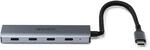 LINDY 4 Port USB 3.2 Gen 2 Typ C Hub