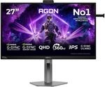 AOC AGON PRO AG276QSG2 27 Zoll WQHD Fast-IPS 360Hz Gaming Monitor schwarz