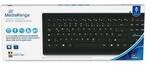 MediaRange Tastatur kabelgeb. ultraflachen Tasten (BE) sw