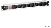 Equip 19 Steckdosenleiste 8xSchuko+Switch->St.90&deg; si. Alu.