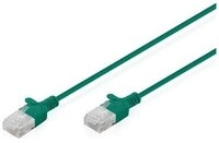 DIGITUS Patchkabel CAT 6 U-UTP Slim 0,3m Gr&uuml;n