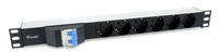 Equip 333312 Stromverteilereinheit (PDU) 6 AC-Ausg&auml;nge 1U Schwarz