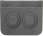 Kopp APWG Blue Electric 3216.1500.4 Kabeleinf&uuml;hrung anthrazit 2fach