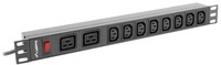 LANBERG 19 PDU-Steckdosenleiste 1U 2xC19 8xIEC C13,C20 16A