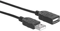 MANHATTAN USB 2.0 Verl&auml;ngerungskabel 1m A-Stecker/A-Buchse