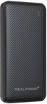 REALPOWER PB-10000 Plus,10.000 mAh,20W,2x USB-A,1xUSB-C blac