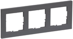Legrand 765483 SEANO+3-fach Rahmen in der Farbausf&uuml;hrung Anthrazit lackiert