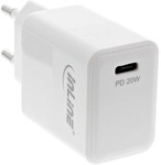 InLine&reg; USB PD Netzteil Ladeger&auml;t Single USB-C, Power Delivery, 20W, wei&szlig;