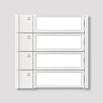 Siedle Ruftasten f.Siedle TM 700-4-0 W Vario 4fach Modul