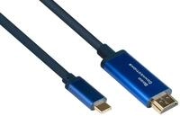 Good Connections Adapterkab SmartFLEX USB-C an HDMI blau 3m