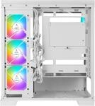 AZZA PC Gaming Geh&auml;use Midi Cove 570W USB 2/3 type C White