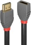 LINDY HDMI 2.0 Verl&auml;ngerungskabel 2m, Anthra Line