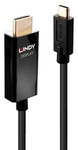 Lindy 43291 Videokabel-Adapter 1 m USB Typ-C HDMI Typ A (Standard) Schwarz