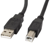 LANBERG USB-A(M)->USB-B(M) 2.0 Kabel 5m schwarz