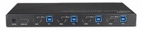 LINDY 4 Port HDMI 4K60 USB 3.0 & Audio