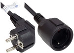 Good Connections Schutzkontakt Verl&auml;ngerung schwarz 5m