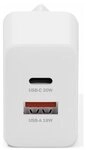 DIGITUS USB-Ladeger&auml;t GaN 30W, 1x USB-C, 1x USB-A wei&szlig;