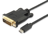 Equip 133468 Videokabel-Adapter 1,8 m USB Typ-C DVI-D Schwarz