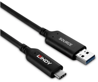 LINDY 10m USB 3.2 Gen 1 Typ A an C Hybridkabel