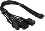 Inter-Tech Adapter GPU-02 (12pin) auf 3x8pin PCIe, 34cm