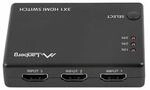 LANBERG Switch Video 3xHDMI + Micro-USB-Port + Fernbedienung
