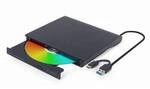 gembird DVW EXT SLIM DVD-USB-031 black USB-C&3.1 DVD8x CD24x