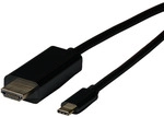 USB Typ C - HDMI Kabel, USB Typ C, Stecker - HDMI Stecker, 4K@30Hz, 2m