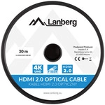 LANBERG HDMI M/M V2.0 Kabel 30m 4K optisch AOC schwarz