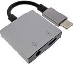 InLine&reg; USB-C Audio Adapter, USB-C zu 3,5mm Buchse + PD 30W