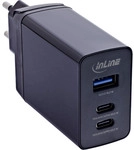 InLine&reg; 3-Port TravelCharge, 65W USB-Netzteil, 2x USB-C, 1x USB-A, EU/UK/US