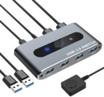 Techly USB 3.0 Switch 2 PC Eing&auml;nge 4 PC Ausg&auml;nge