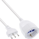 InLine&reg; Strom-Verl&auml;ngerung Schutzkontakt ITALIEN Stecker L / Buchse F, 10m