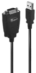Lindy 42845 Serien-Kabel Schwarz 1 m