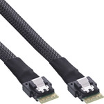 InLine&reg; Slim SAS Kabel, SFF-8654 4i zu SFF-8654 4i, 24Gb/s, 1m
