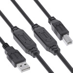 InLine&reg; USB 2.0 Aktiv-Kabel, USB-A Stecker zu USB-B Stecker, 20m