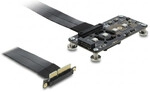 Delock PCI Express 3.0 x4 zu M.2 Key M Adapter mit L&uuml;fter und Kabel 10 cm