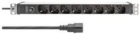 DIGITUS 8-Fach Steckdosenleiste 1HE PDU, IEC C14 St. IT