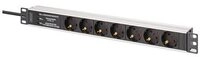 DIGITUS Steckdosenleiste 7-fach 19" Alu. 1HE 2m schwarz
