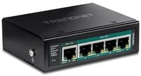 TRENDnet Switch 5-p. Industr. Gbit PoE Pass-Through Din-Rail