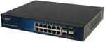 ALLNET Switch full managed Layer2+ 16 Port &acirc;&euro;&cent; 12x GbE &acirc;&euro;&cent; PoE Budget...