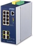 PLANET Industrial 8-Port GE PoE+ 2*1G SFP+ 2*2,5G SFP - 8-Port