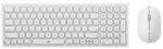 Alogic Tastatur mit Maus Wireless USB-C wei&szlig;