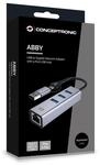 CONCEPTRONIC Adapter USB-C/-A3.0->GbE+3x-A3.0 5Gbs gr