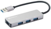 SANDBERG USB-A Hub 1xUSB3.0+3x2.0 SAVER