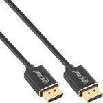 InLine&reg; DisplayPort 1.4 Kabel Slim, 8K4K, schwarz, vergoldete Kontakte, 1m